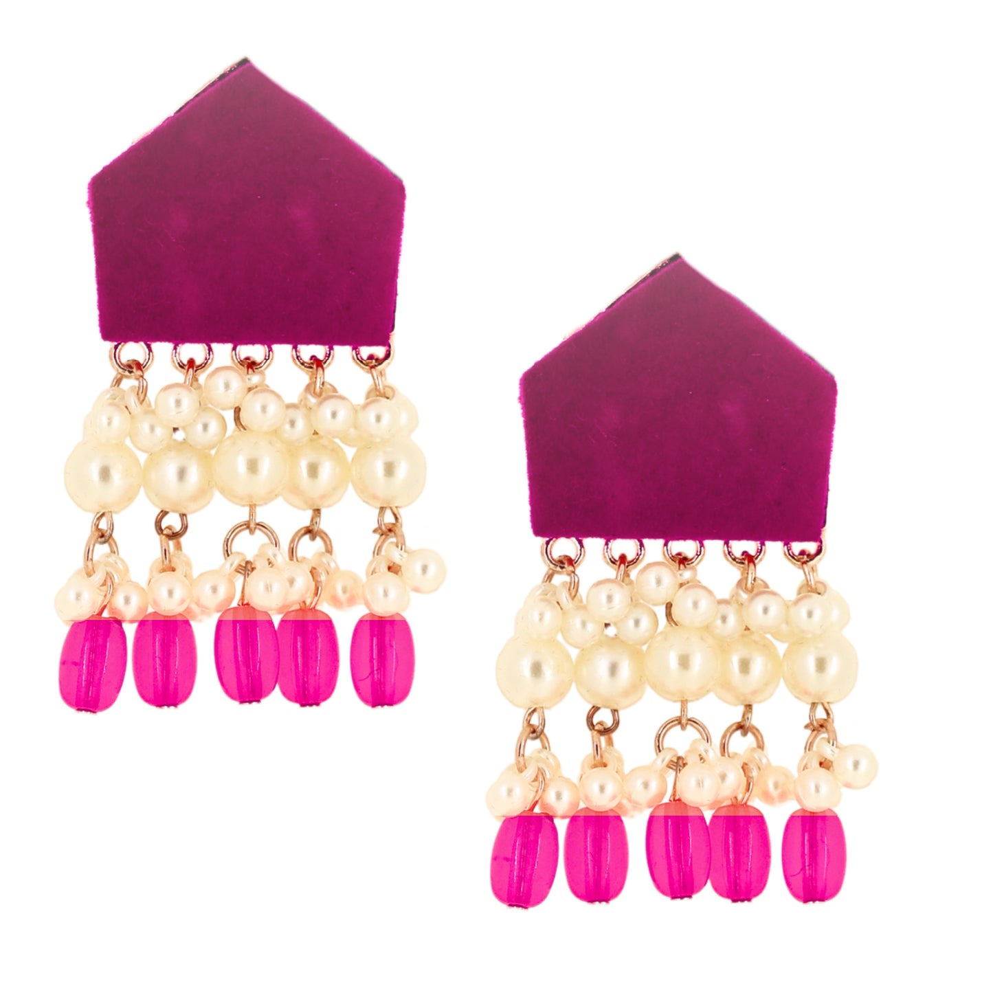 Nivi Earrings - Pink