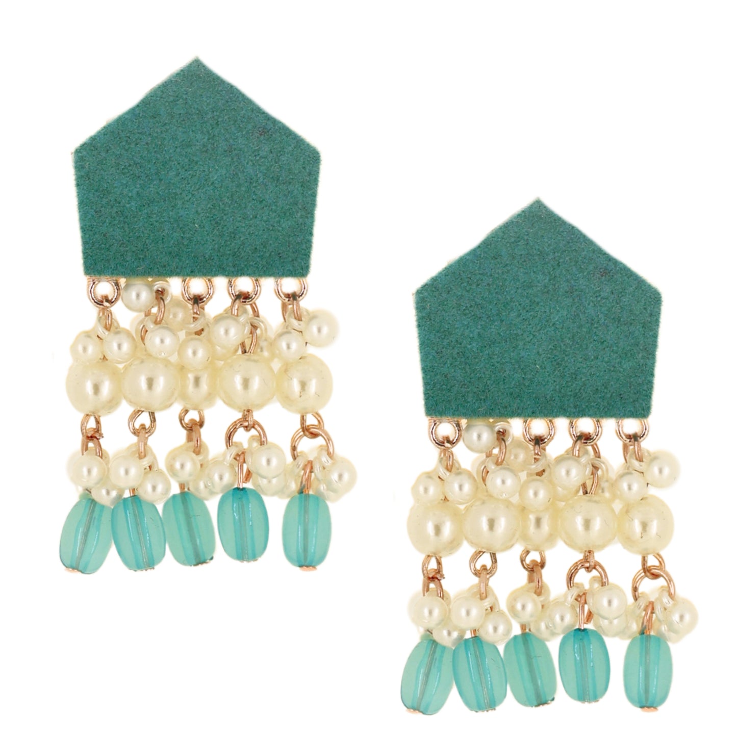 Nivi Earrings - Teal
