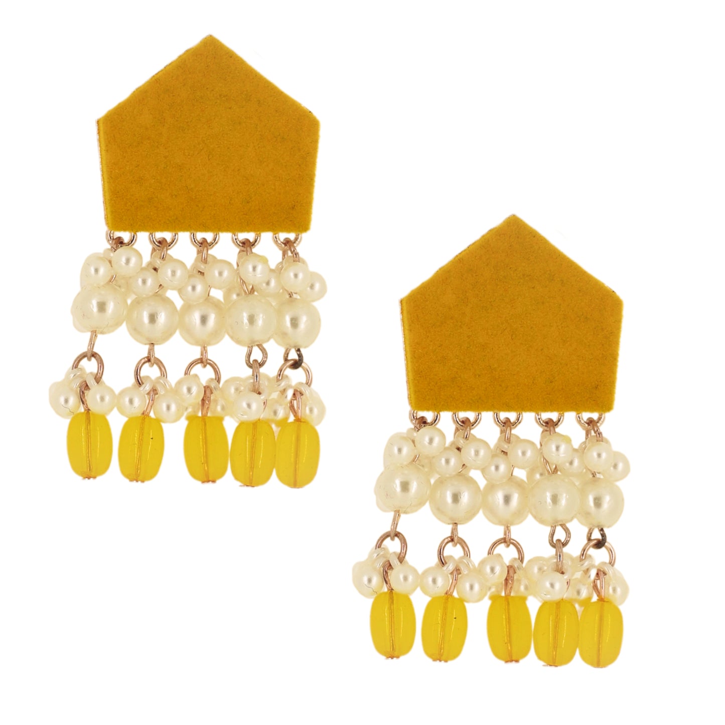 Nivi Earrings - Yellow
