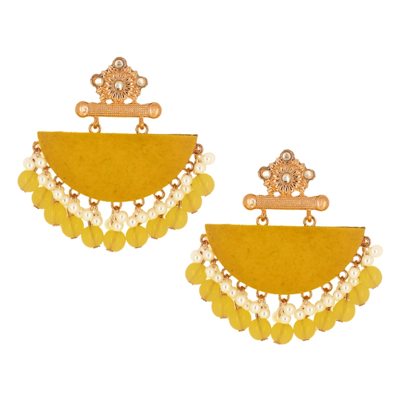 Aira Earrings - Yellow