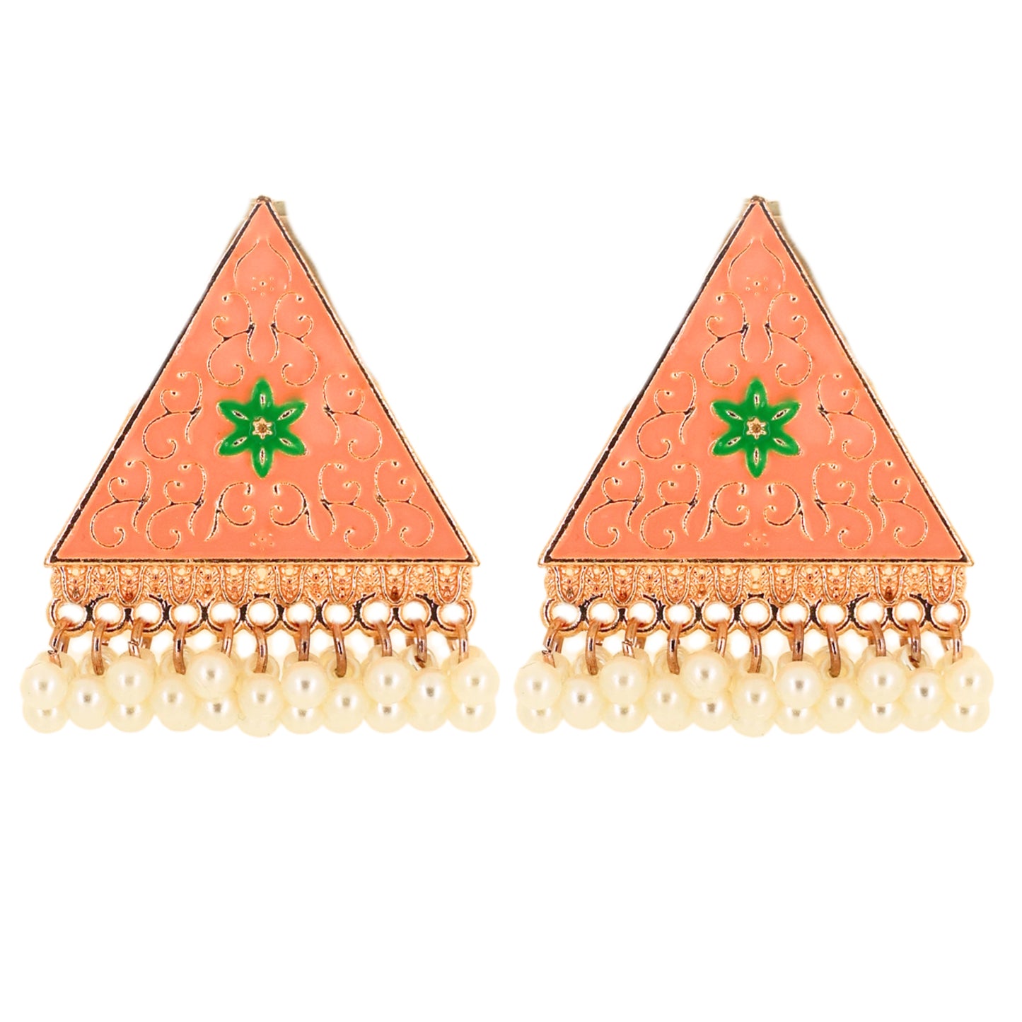 Tara Earrings - Peach
