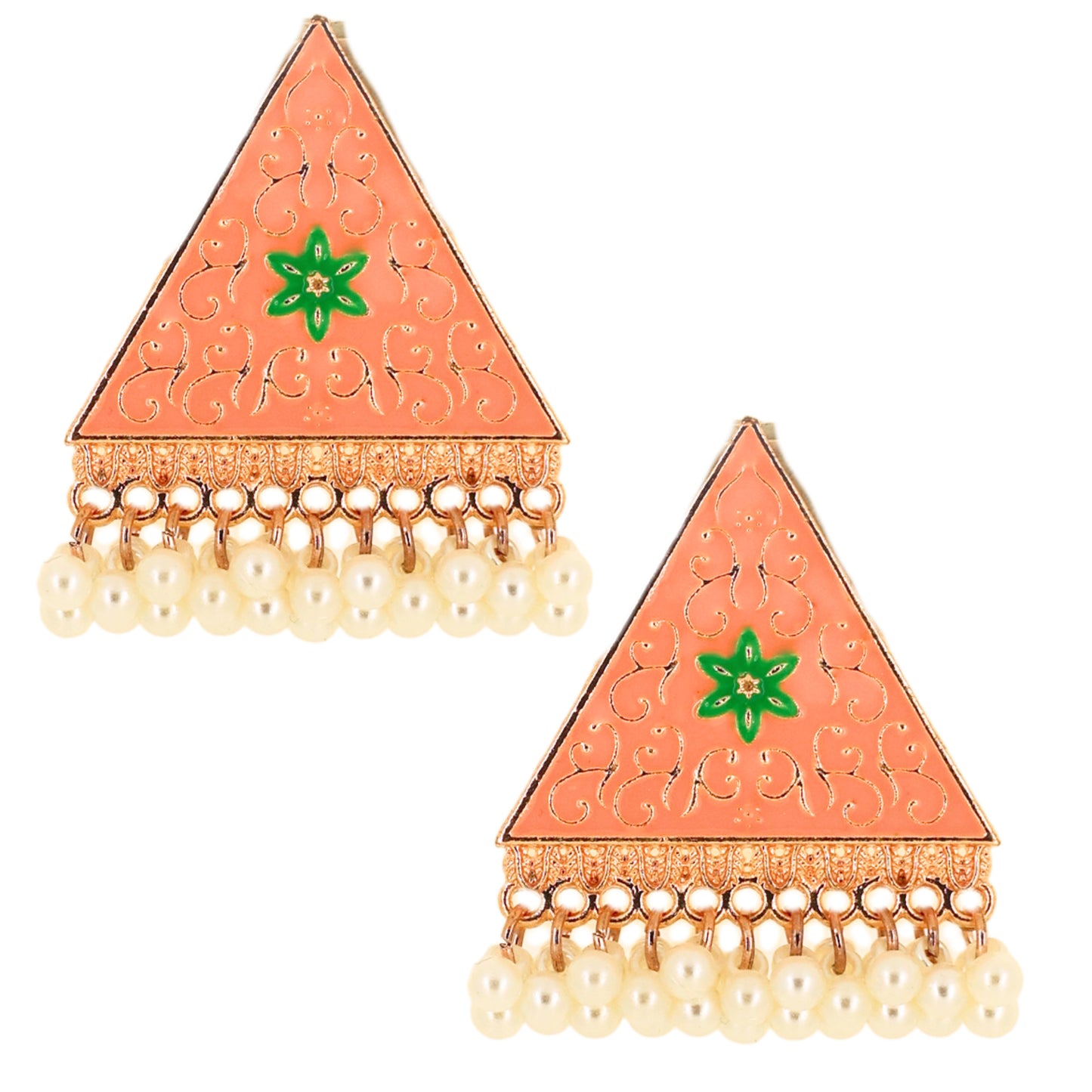 Tara Earrings - Peach