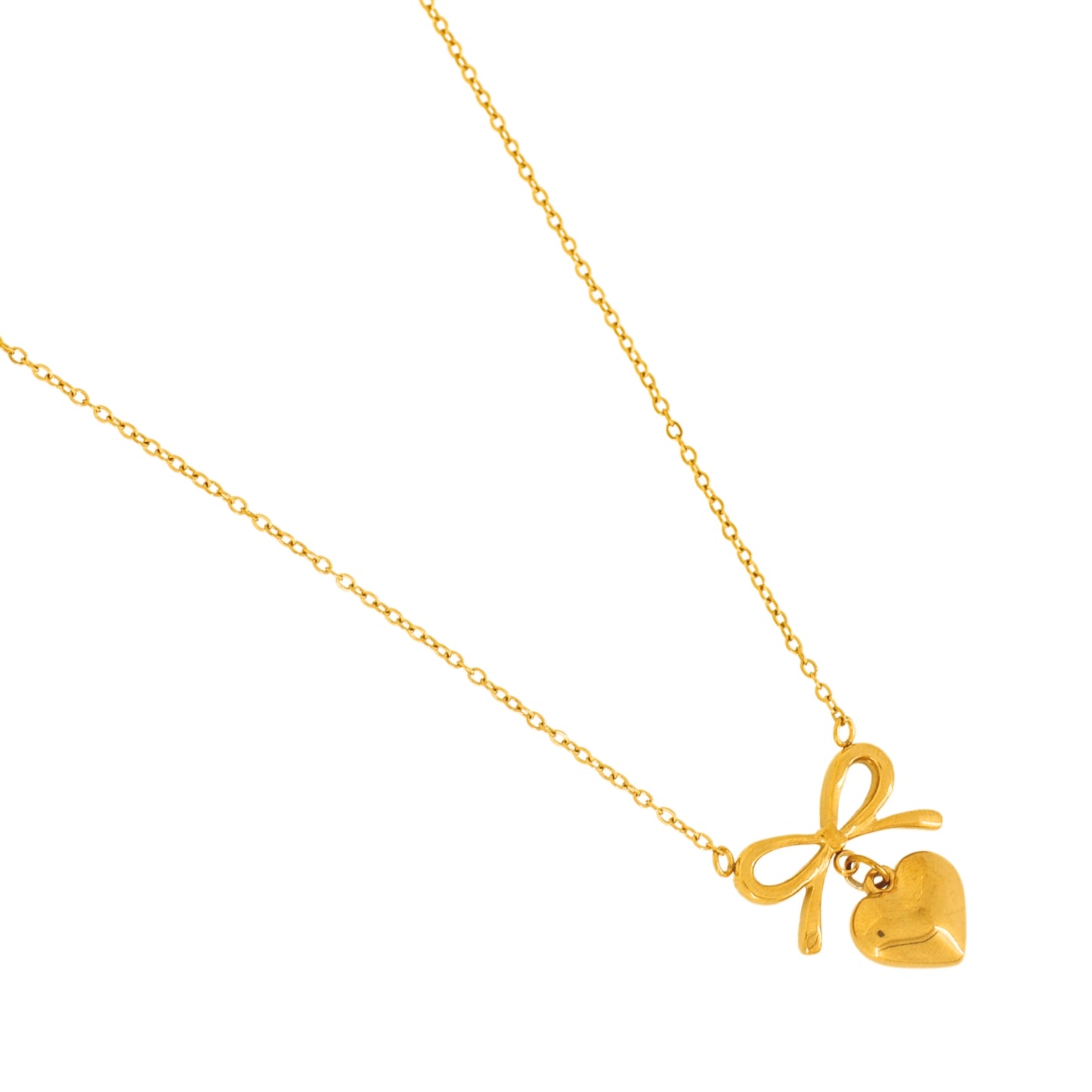 Heart Bow Necklace