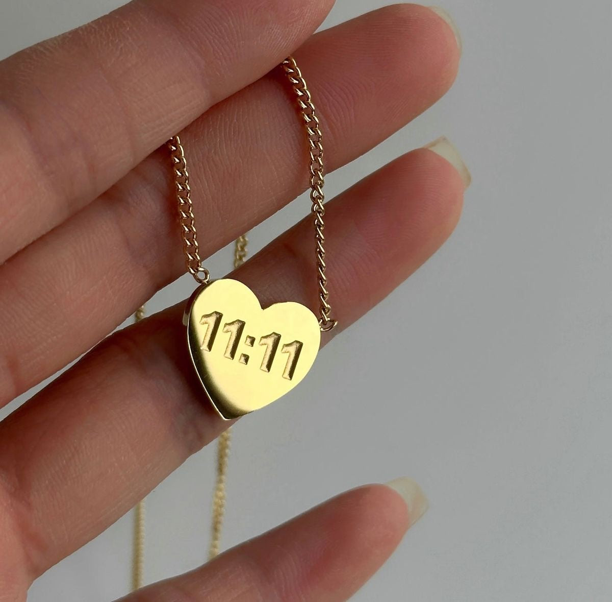 11:11 Heart Necklace