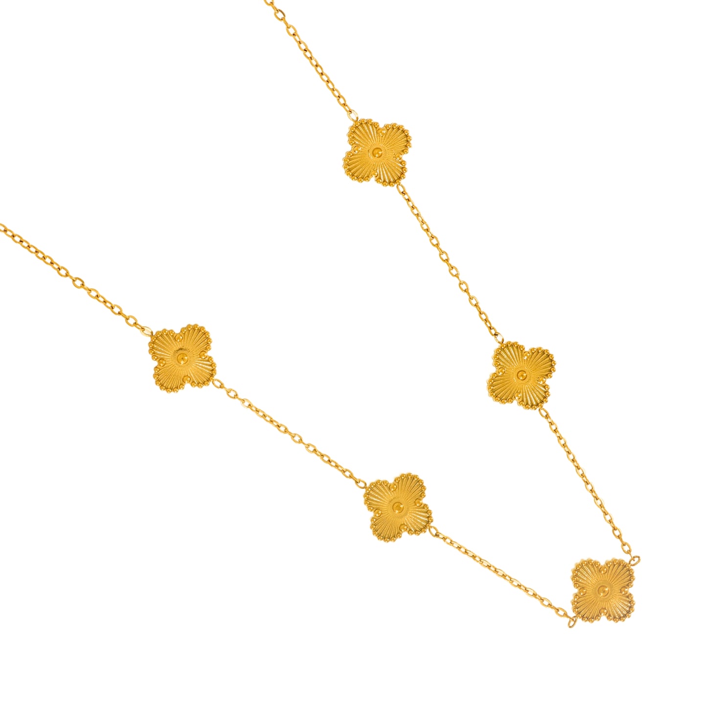 Clover Necklace: Gold