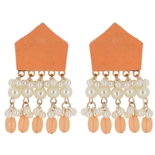 Nivi Earrings - Peach