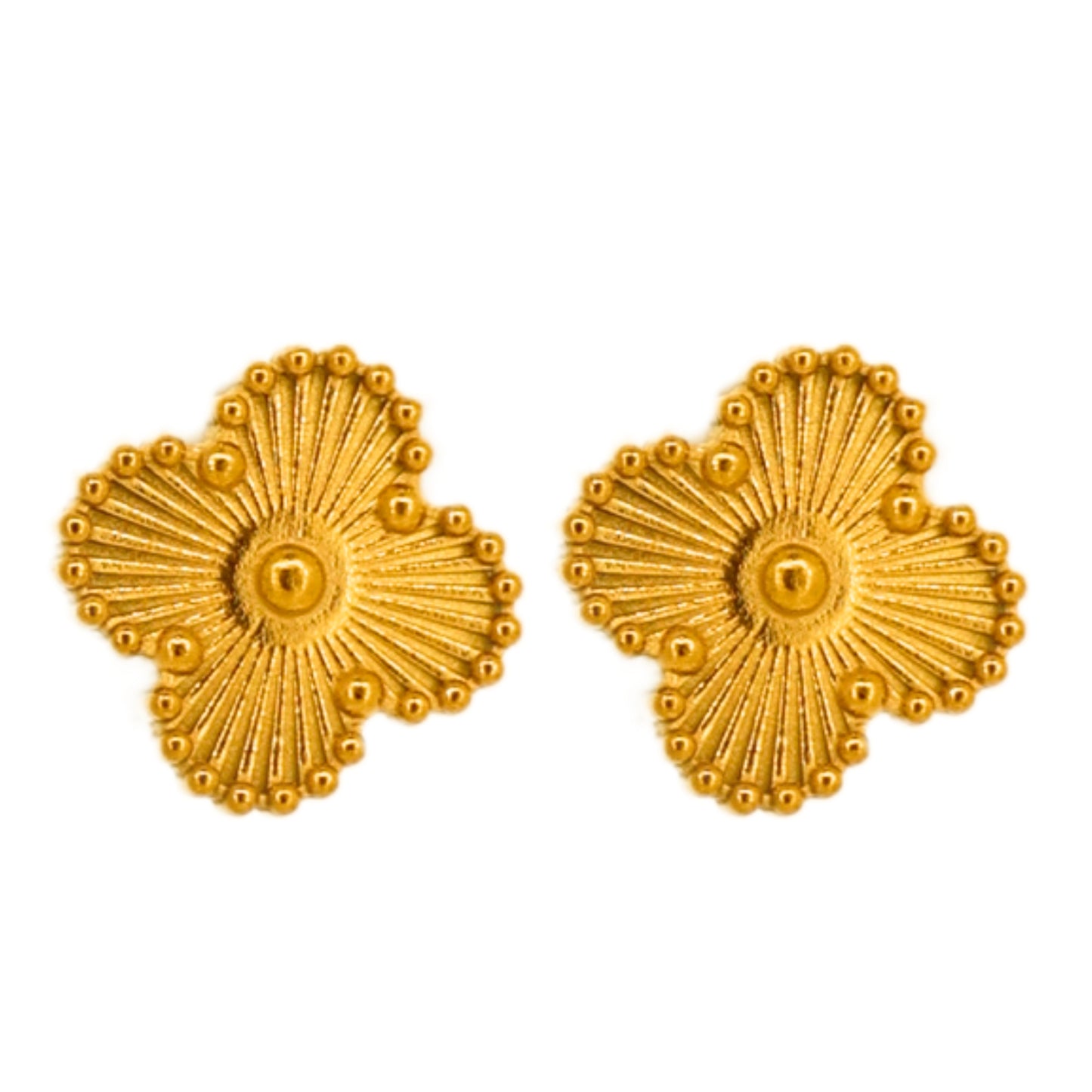 Clover Earrings - Gold