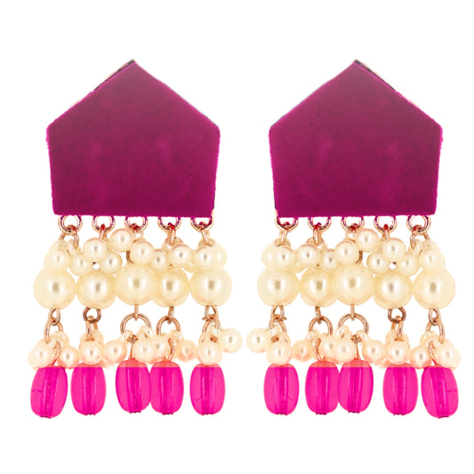 Nivi Earrings - Pink