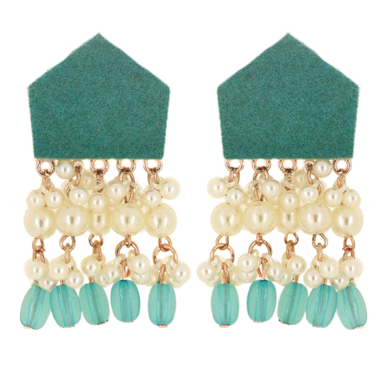 Nivi Earrings - Teal