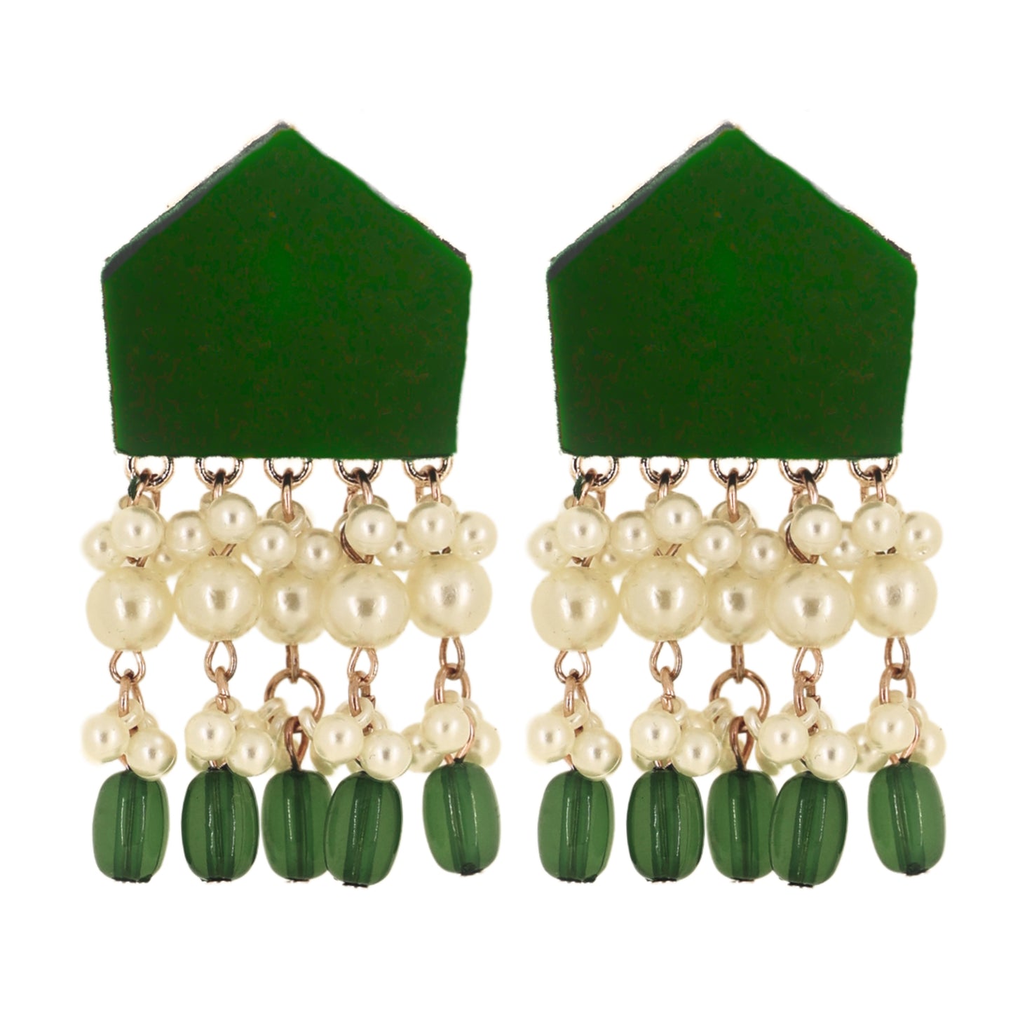 Nivi Earrings - Green