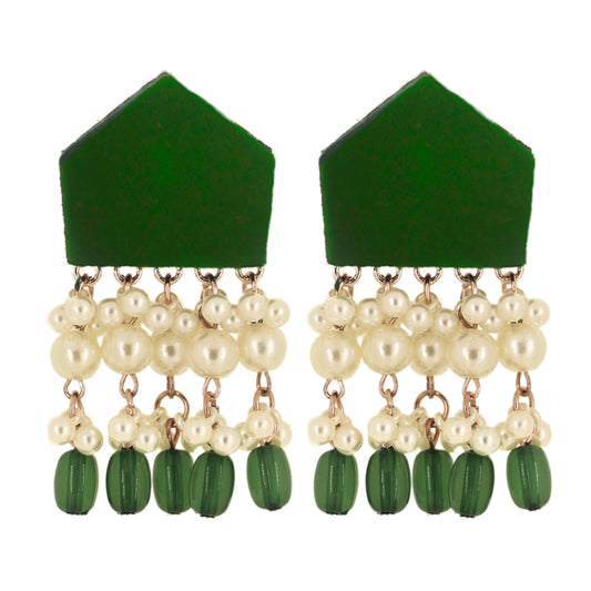 Nivi Earrings - Green