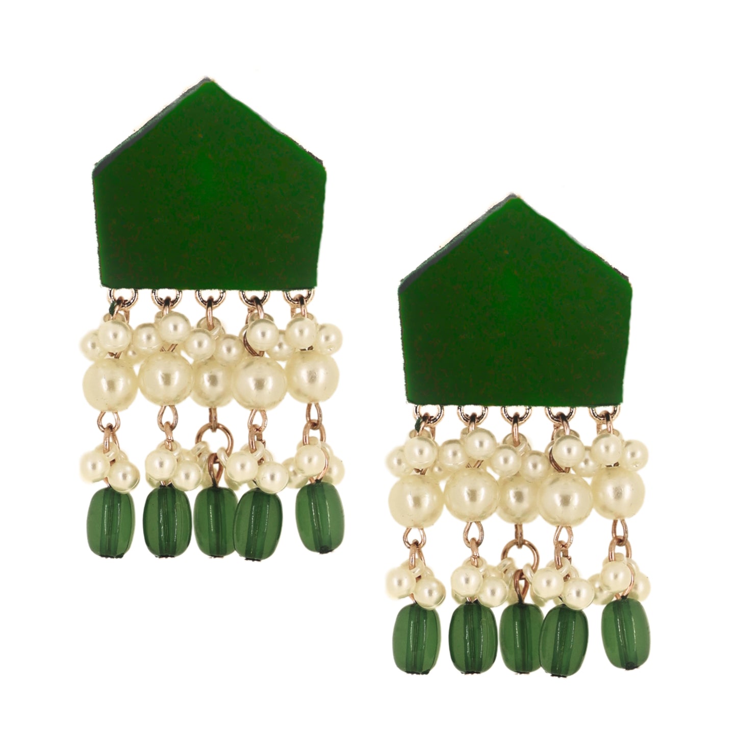 Nivi Earrings - Green