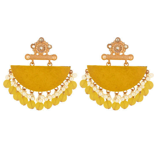 Aira Earrings - Yellow