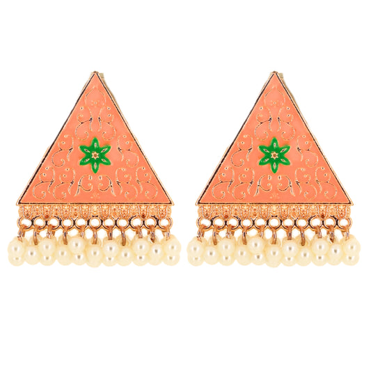 Tara Earrings - Peach