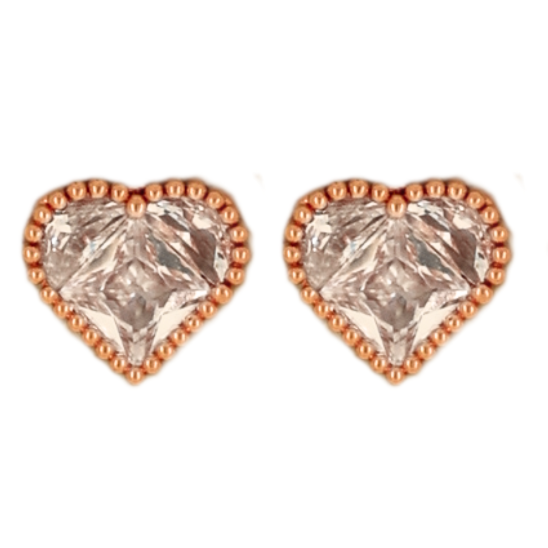 Esa Earrings - Rose gold