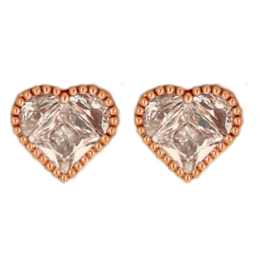 Esa Earrings - Rose gold