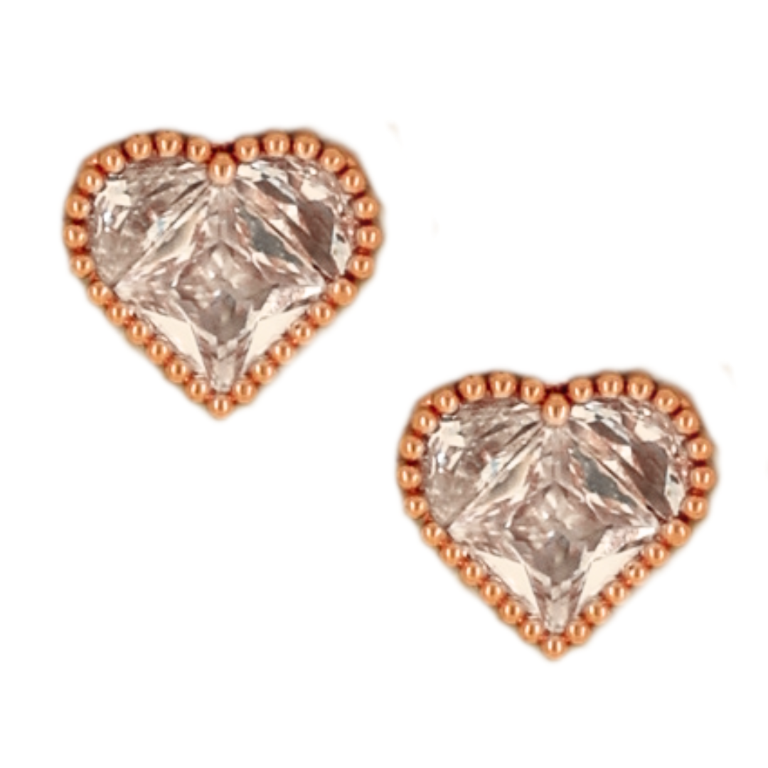 Esa Earrings - Rose gold