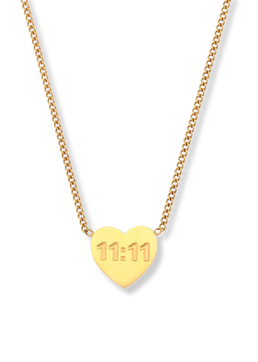 11:11 Heart Necklace